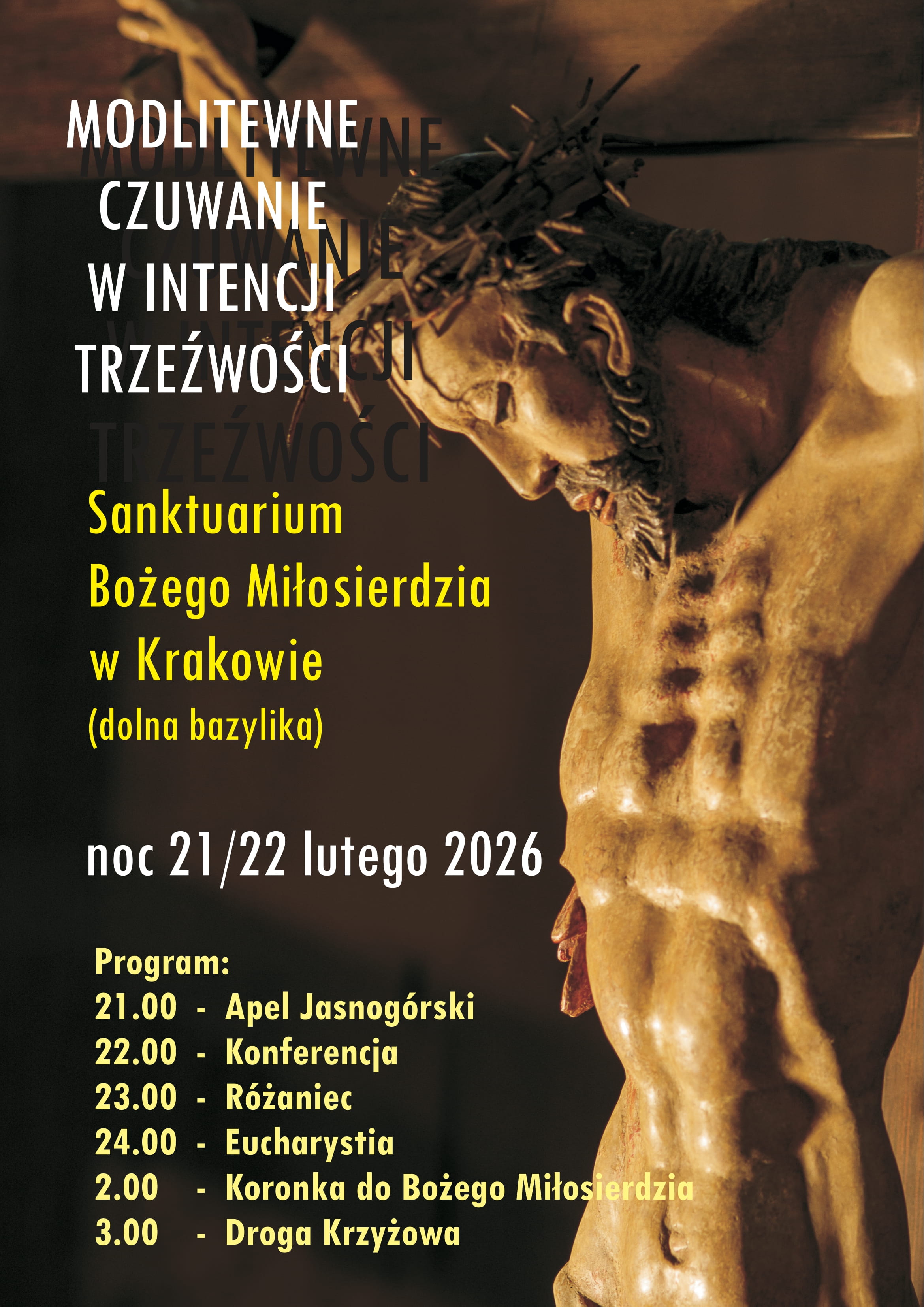 Czuwanie w intencji trzeźwości – 21/22 lutego 2026